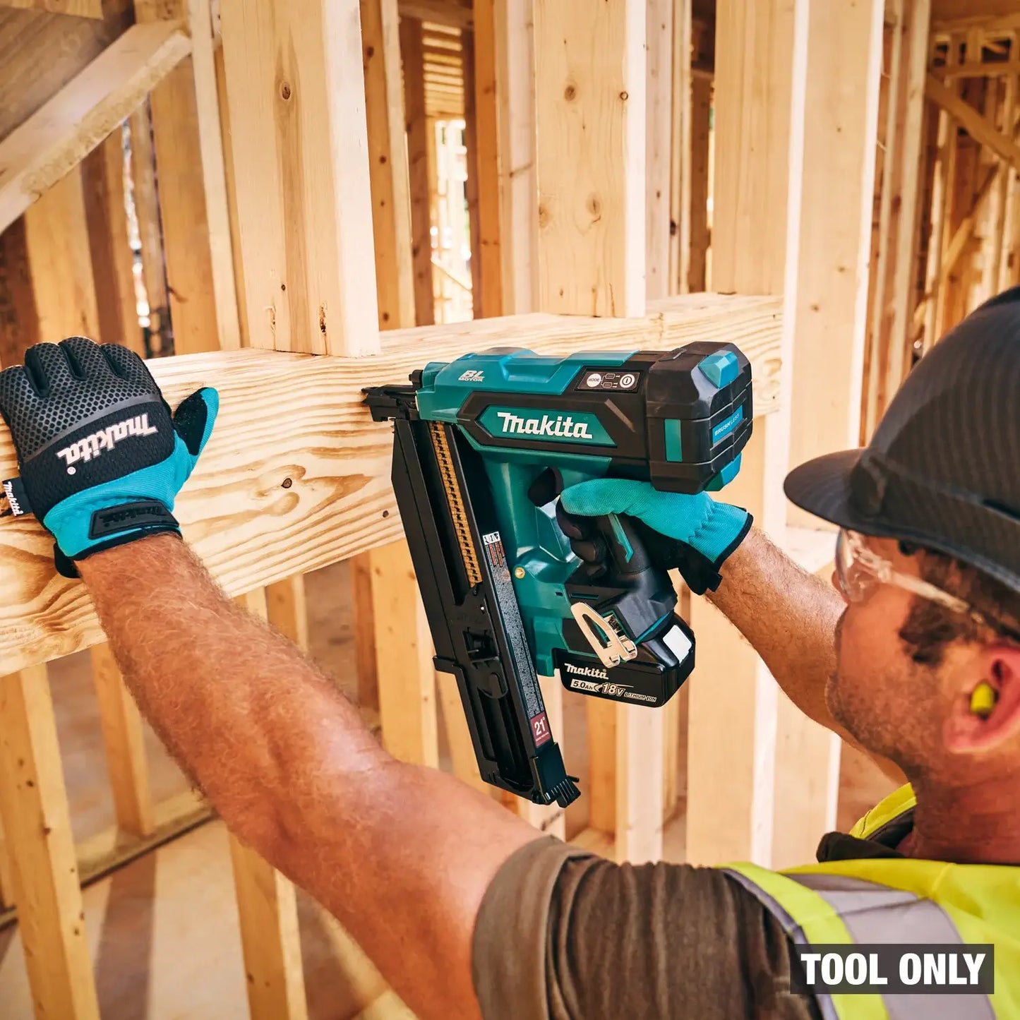18V LXT® Lithium‑Ion Cordless 21º Full Round Head 3‑1/2" Framing Nailer XNB03Z, Tool Only XNB03Z