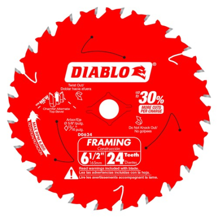 6-1/2 in. 24-Tooth Framing Saw Blade