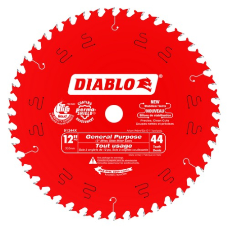 12 in. x 44 Tooth General Purpose Wood Saw Blade