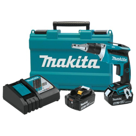 Makita 18V LXT® Lithium‑Ion Brushless Cordless 4,000 RPM Drywall Screwdriver Kit (5.0Ah)