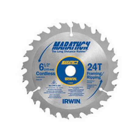 Irwin 24029CL Marathon 6-1/2 Inch 24 Tooth Circular Blade