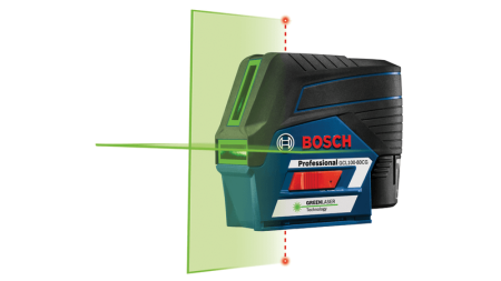 12V Max Connected Green-Beam Cross-Line Laser with Plumb Points