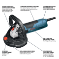 5 In. Concrete Surfacing Grinder with Dedicated Dust-Collection Shroud