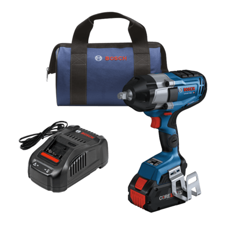 PROFACTOR 18V Connected 1/2 In. Impact Wrench Kit with Friction Ring and (1) CORE18V 8.0 Ah PROFACTOR Performance Battery