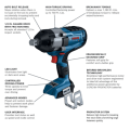 PROFACTOR 18V Connected-Ready 3/4 In. Impact Wrench with Friction Ring and Thru-Hole (Bare Tool)
