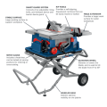 10 In. Worksite Table Saw with Gravity-Rise Wheeled Stand