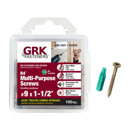 GRK #9 x 1-1/2 Handy-Pak (100 Pieces)