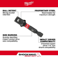 Milwaukee SHOCKWAVE Hex Shank Socket Adapter Set