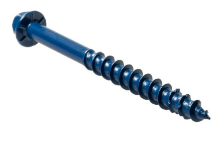 TTN25334H 1/4″ X 3 3/4″ HEX HEAD BLUE TITEN CONCRETE AND MASONRY SCREWS 100/PK