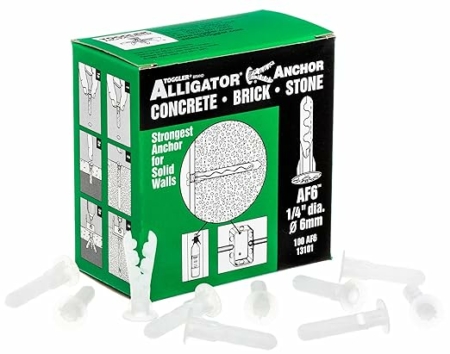 TOGGLER ALLIGATOR AF6 For #6 to #12 Fastener Sizes (Pack of 100)