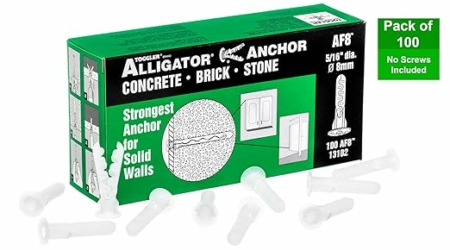 TOGGLER ALLIGATOR AF8 For #8 to #14 Fastener Sizes (Pack of 100)