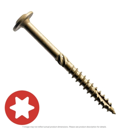 #15 x 5″ Big Timber T-30 Star Drive Construction Screw – 350 per Case