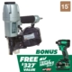 Pro Bundle 3-1/4 Inch 21° Plastic Collated Framing Nailer with BONUS Impact Driver Kit | Metabo HPT KNR83A5S