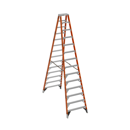 14ft Type IA Fiberglass Twin Ladder T7414