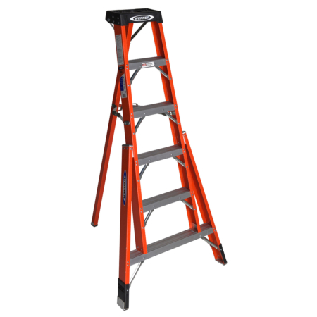 6ft Type IA Fiberglass Tripod Ladder FTP6206