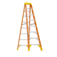 8' orange and yellow step ladder