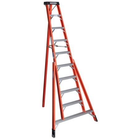 10ft Type IA Fiberglass Tripod Ladder FTP6210