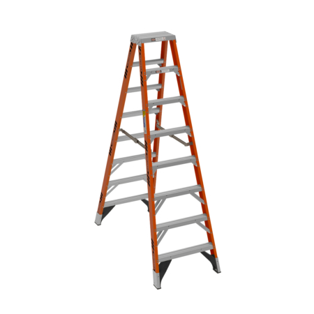 8ft Type IAA Fiberglass Twin Ladder T7408