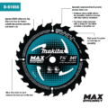 7‑1/4″ 24T Carbide‑Tipped Max Efficiency Circular Saw Blade, Framing, 10/pk (B-61656-10)