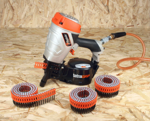 PAslode Orange and Black Nailer with Nails